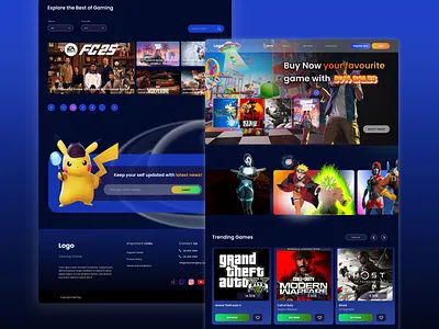 Game Store Landing Page figma game game store landing page ui ui ux ux