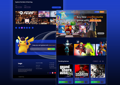 Game Store Landing Page figma game game store landing page ui ui ux ux