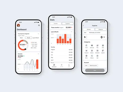 GoFin — Finance app ui
