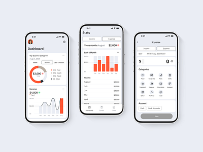 GoFin — Finance app ui