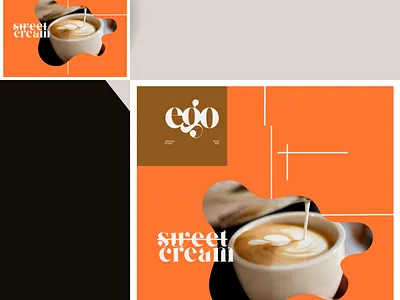 Sweet Cream branding canva coffee coffee shop content creator content design design freelancer graphic design instagram post marketing social media social media design social media marketing social media post