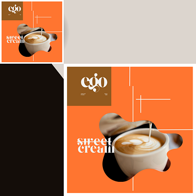 Sweet Cream branding canva coffee coffee shop content creator content design design freelancer graphic design instagram post marketing social media social media design social media marketing social media post