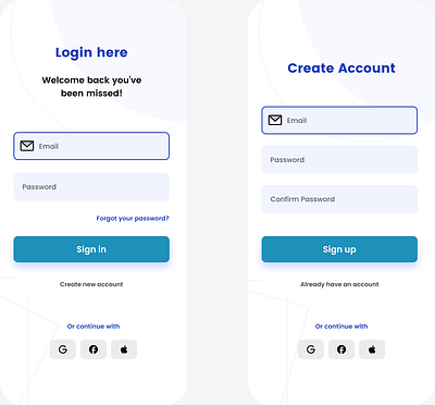 forms (login/register page) daily ui 082