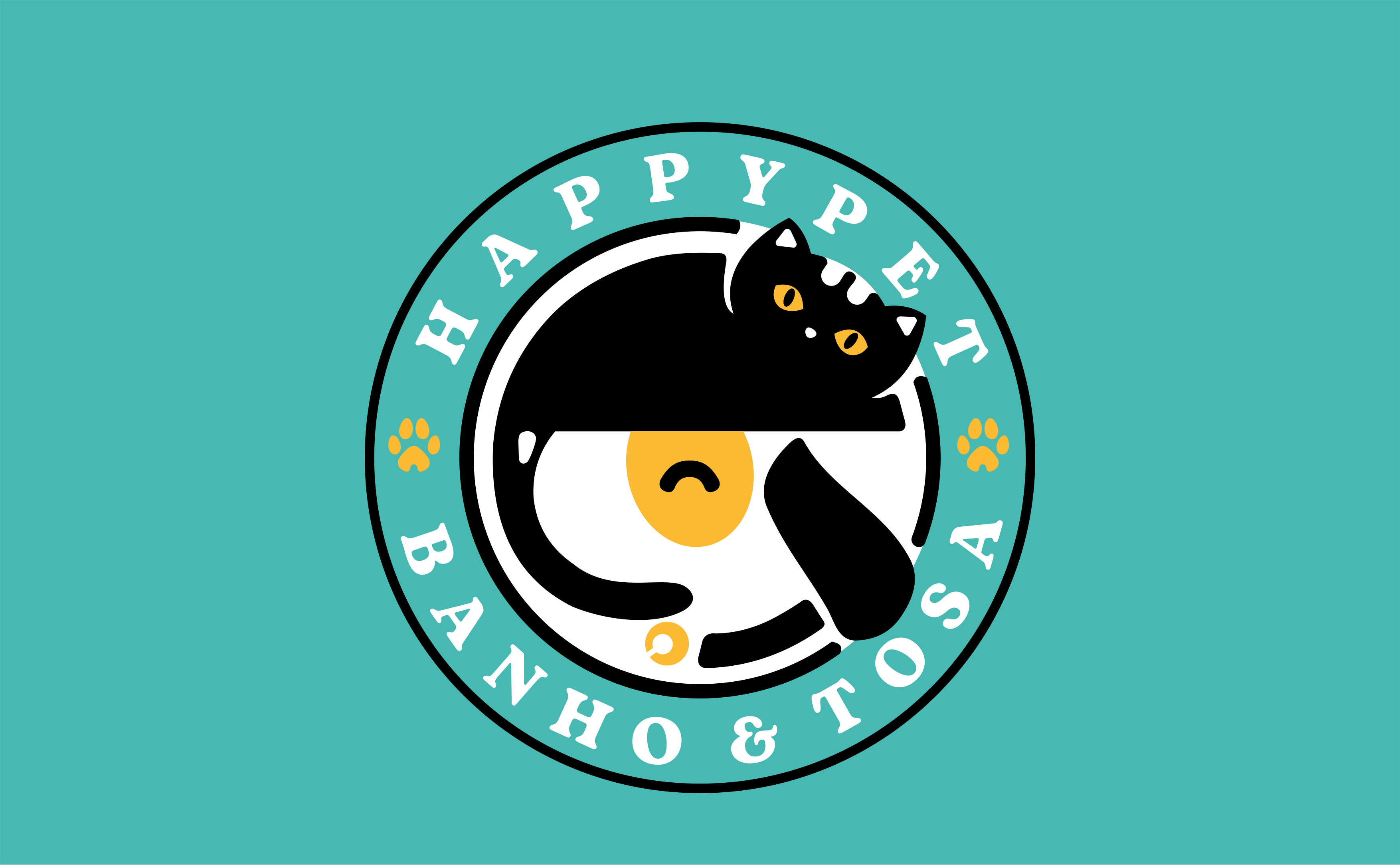 HappyPet - banho & tosa branding graphic design logo petshop visual identity