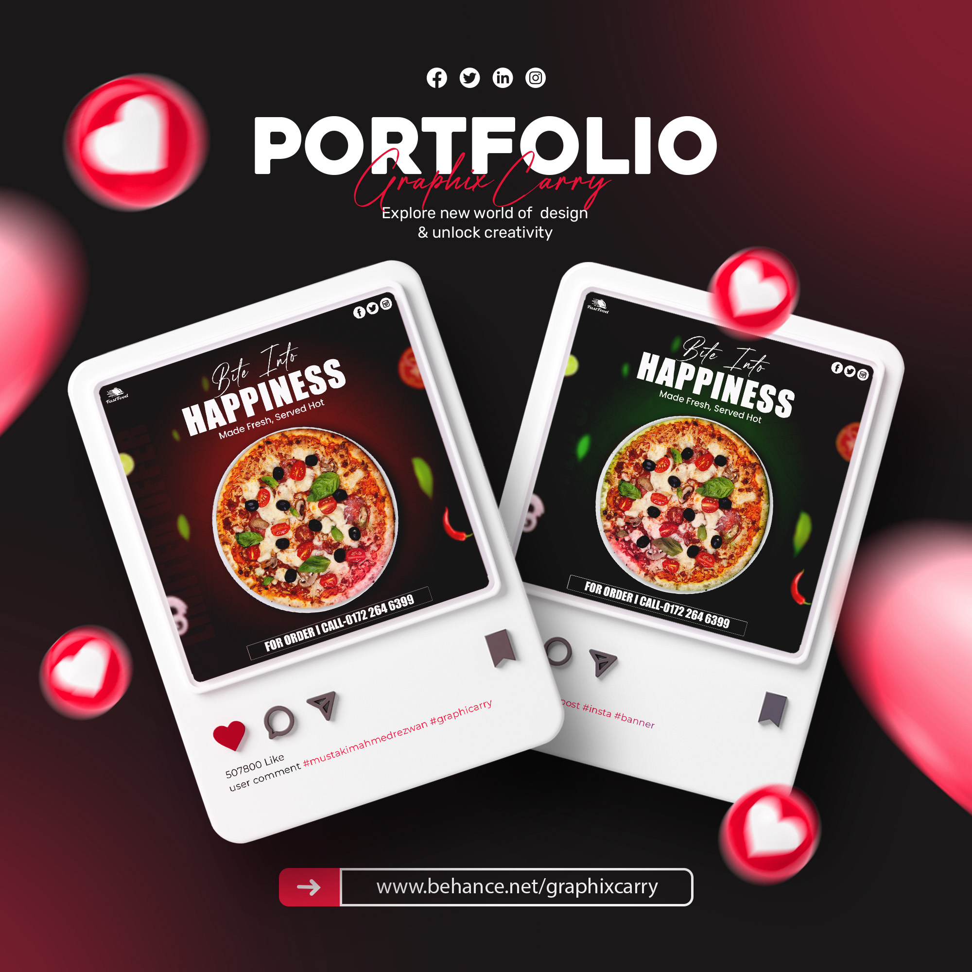 Fast Food | Social Media | Burger 2025 branding burger burgerlovers fast food graphic design graphixcarry juicyburger logo mustakim ahmed rezwan social media tastyburgers