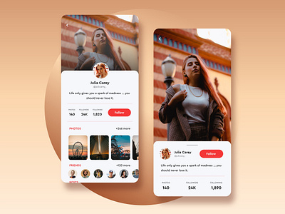 Daily UI #06 — User Profile daily ui dailyui ui uichallenge