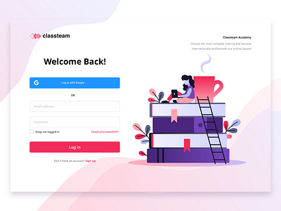 Daily UI #01 — Sign Up Classteam daily ui dailyinspiration dailyui ui ux