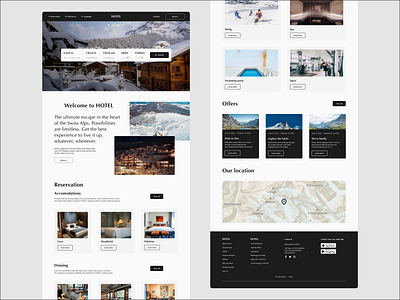 Website redesign cards design digital footer header minimal typography ui ux uxui vector website