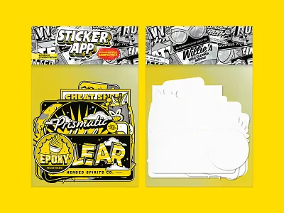 Sticker App sample pack design illustration illustrator sticker app sticker pack the creative pain vector