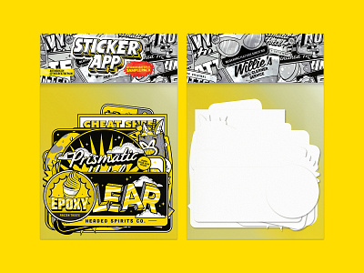 Sticker App sample pack design illustration illustrator sticker app sticker pack the creative pain vector