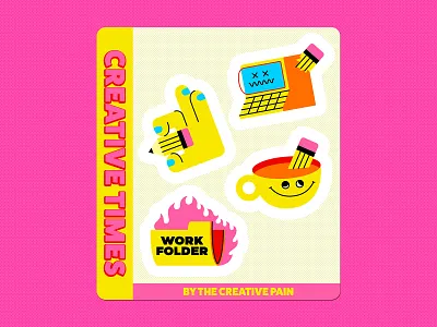 Creative Times illustration illustrator the creative pain vector
