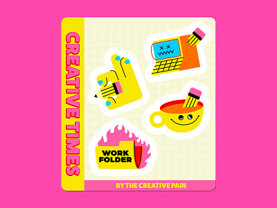 Creative Times illustration illustrator the creative pain vector