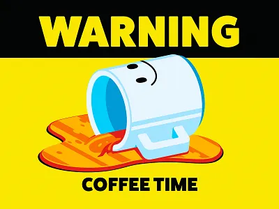 COFFEEEEE TIME! coffee illustration illustrator signs the creative pain vector