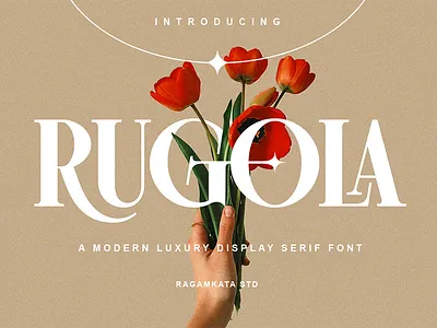 Rugola - Modern Luxury Display Serif Font brandong design eleganr elegant fashion fashion design font fonts graphic design invitation luxury luxury font modern premium serif wedding
