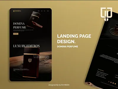 LANDING PAGE DESIGN - PERFUME DOMINA. desain web parfum design parfum design web perfume landing page luxury landing page luxury web web desain parfum web perfume