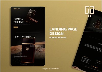 LANDING PAGE DESIGN - PERFUME DOMINA. desain web parfum design parfum design web perfume landing page luxury landing page luxury web web desain parfum web perfume