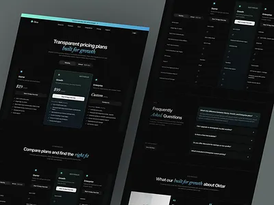 Oktar - Pricing & Plan animation business clean design modern motion graphics pricing pricing page pricing plan pricing section technology ui uidesign uiux user user experience ux uxdesign web website