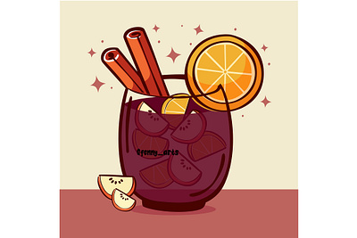 Colorful Drink with Fruit Slices beverage delicious dessert drink drinking flavor food fresh fruit fruity glass granita healthy liquid refreshing sangria smoothies tasty traditional yummy