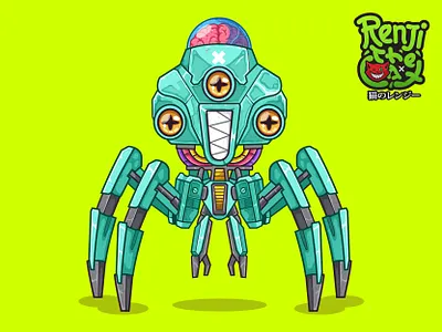 PROJECT FOR KAIJU MECHA anime cartoon cyborg kaiju mecha monster robot vector