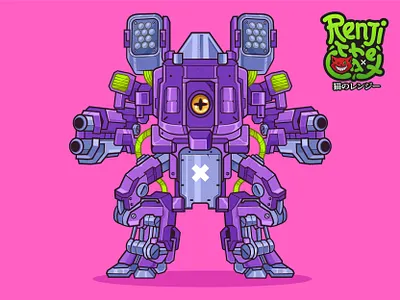 PROJECT FOR KAIJU MECHA anime cyborg gundam illustration mecha robot tank vector war