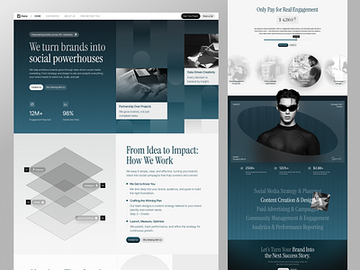 Elano - Social Media Marketing Website agency agency landing page agency website company profile company profile landing page company profile website landing page landing page design marketing agency marketing agency landing page marketing agency website ui ui design uiux uiux design ux web web design website website design