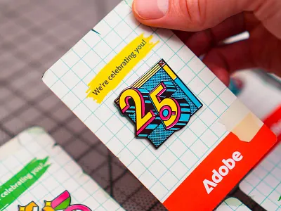 25 years to celebrate branding icons illustration illustrator the creative pain vector