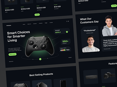 Ecommerce Electronic Website - Medagang e commerce landing page ecommerce ecommerce landing page ecommerce store ecommerce website ecommerce website development marketplace online shop website online store sales page website design