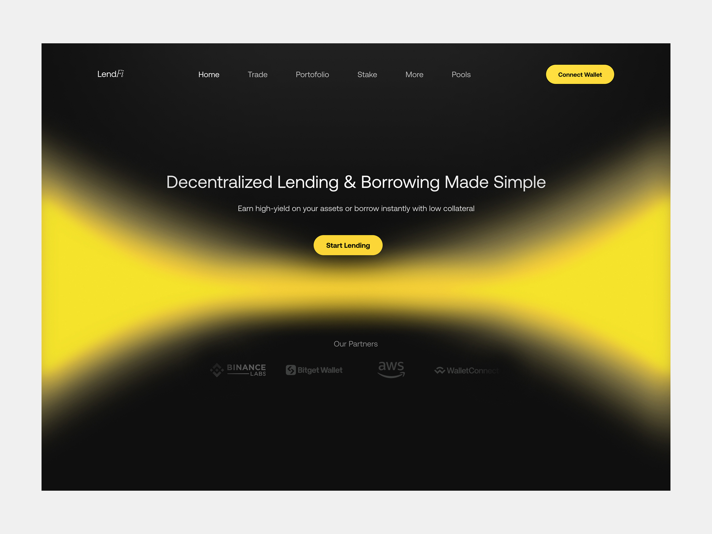 LendFi - Web3 Hero Design hero design ui