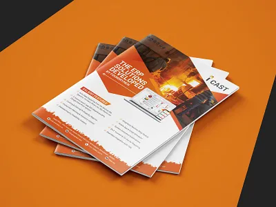 Brochure Design for - iCast branding brochure design creative flyerdesign graphic design printmedia