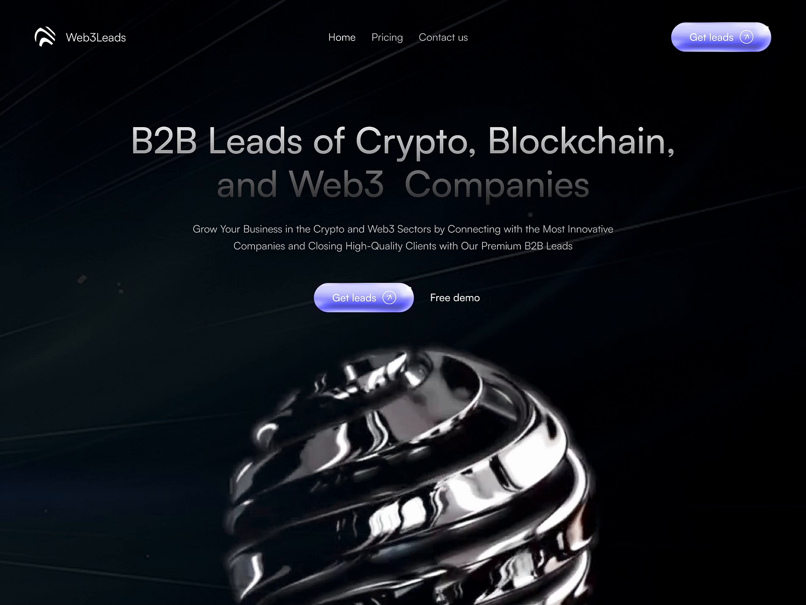 B2B Crypto & Blockchain Lead Generation Landing Page by UX SAJIB🔥 on  Dribbble