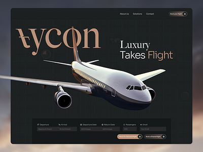 Luxury Flight Booking Website • Hero Section airlinebranding airlinewebsite aviationdesign dribbble figma flightbooking flightwebapp herosection landingpage luxurybrand modernwebdesign privatejet tablet design trending ui uidesign uxdesign web design webdesign winglyagency