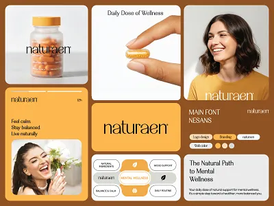 Naturaen - Supplement - Logo design - Branding - Packagingdesign brand identity branding branding design dribbble graphic design healthcare supplement identity branding label design lettering logo logo logo naming minimalist modern packaging packaging design packagingdesign social media ads supplement supplement label