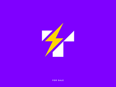 T + Thunderbolt - Bold Modern Logo Design bolt logo branding energy logo geometric logo icon innovation logo lightening bolt logo logodesign minimal logo modern logo power logo print speed logo sports logo t tech logo thunder logo thunderbolt logo tlogo