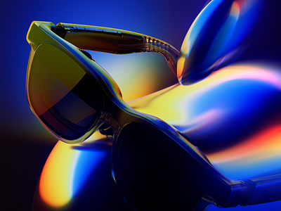 Viture Luma and Apple iOS26 26 ai apple ar background bg branding cgi graphic design image ios landing luma motion graphics viture vr website xr
