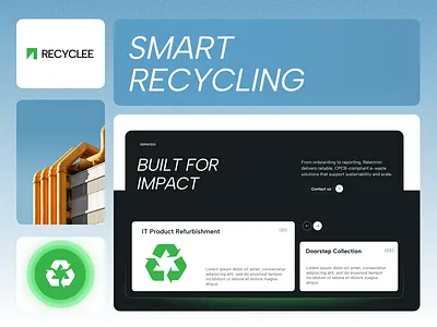 E-waste Recycling Website ewaste landing page recycling ui uiux user experience user interface ux web design website