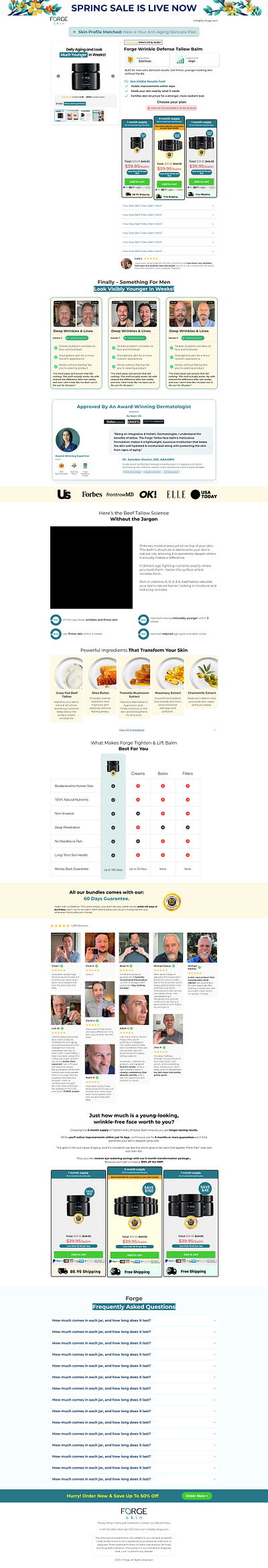 Forge Skin Product Page | GemPages Template gempages gempages expert gempages product page gempages template shopify shopify expert shopify product page shopify template