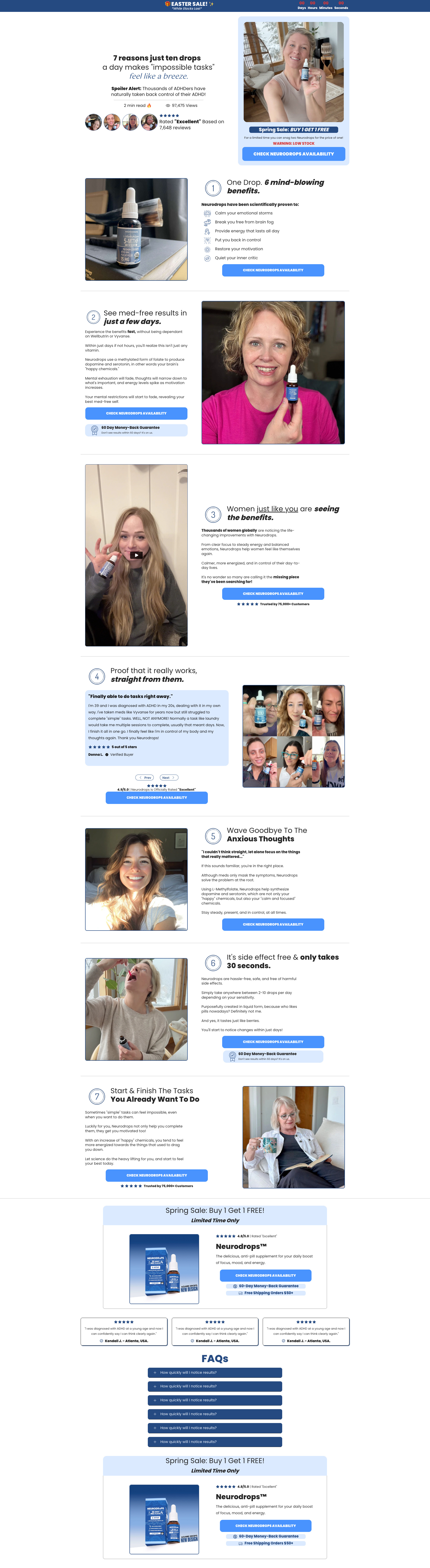 NeuroDrops 7 Reasons Listicle Page | GemPages Template gempages gempages expert gempages listicle page high converting listicle page listicle page shopify shopify expert shopify listicle page shopify template