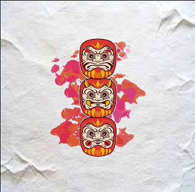 daruma branding classic design dribbble graphic design illustration logo