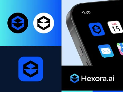 Hexora.ai Logo Design, Branding ai ai company ai logo ai startup logo artifical intellegance brand identity branding hexagon logo logo ai logo branding logo design logo technology modern logo open ai saas techlonogy visual identity
