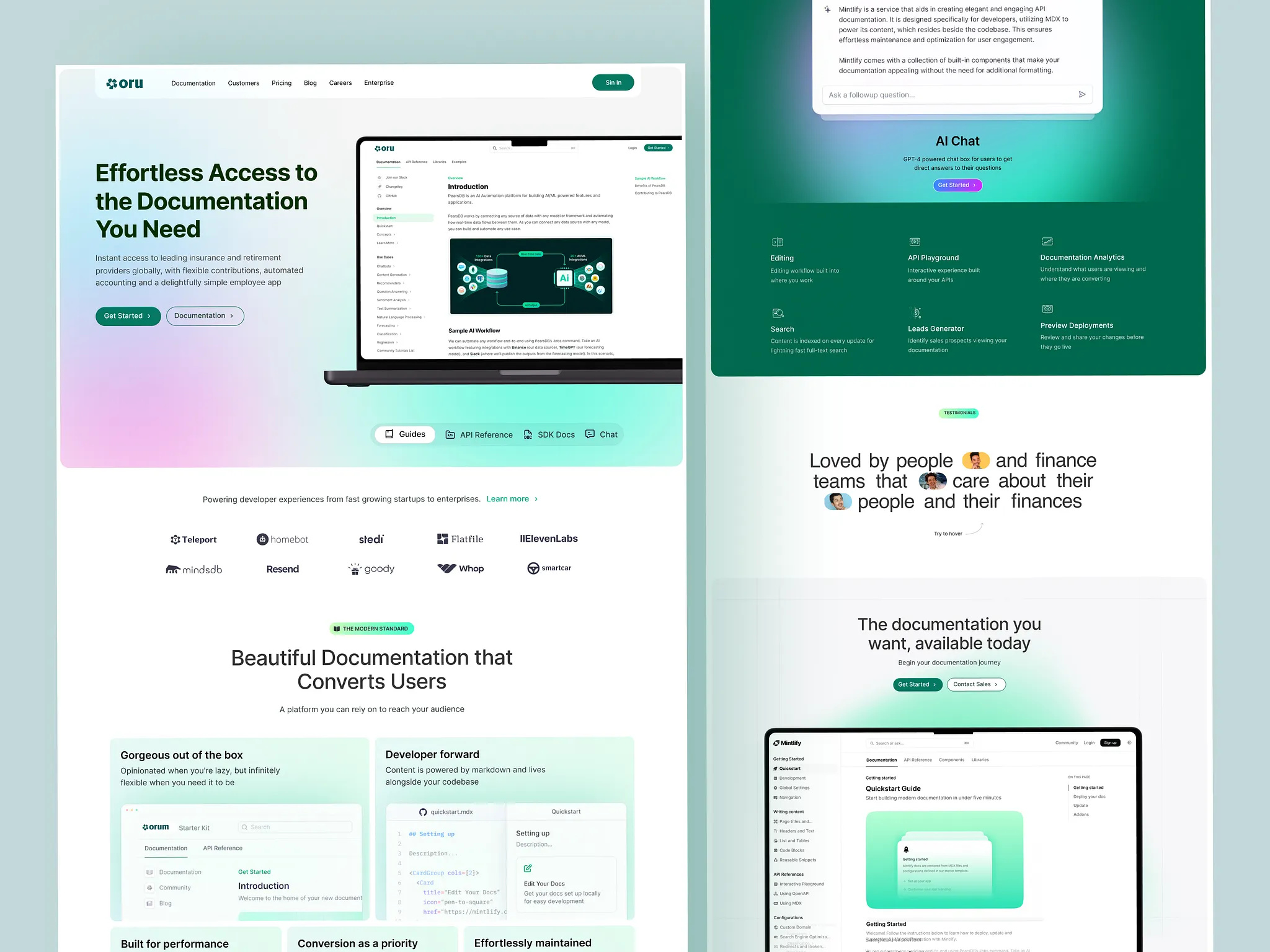 ORU - Saas Landing Page ai ai landing page landignpage landing page saas website website design