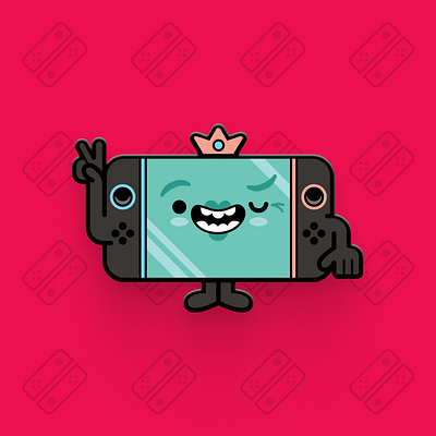 Switch 2 console pin illustration nintendo pintendo videogame
