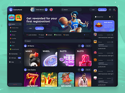 Casino Website Design bet betting betting website casino casino design casino game casino ui casino web design casino website crypto casino dice gambling gambling website gaming keno mine online casino slot sports betting web design