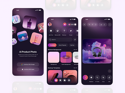 AI Image Generator Mobile App ai ai app ai art ai image maker ai images component ai mobile app ai picture app app design art generator artificial intelligence dark mode mobile app mobile app design mobile design mobile ui mockupgenerator text to image ui