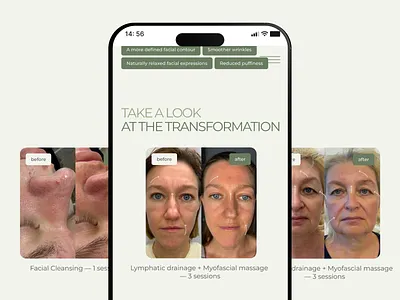 Before & After Transformation Gallery | Cosmetologist Website beauty before after cosmetologist design mobile first ui ux web design website