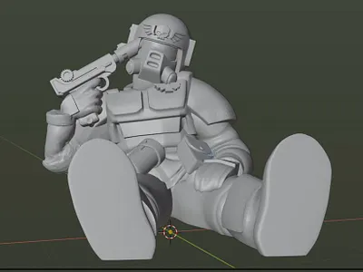 STL of an Imperial Guardian. Specific 3d