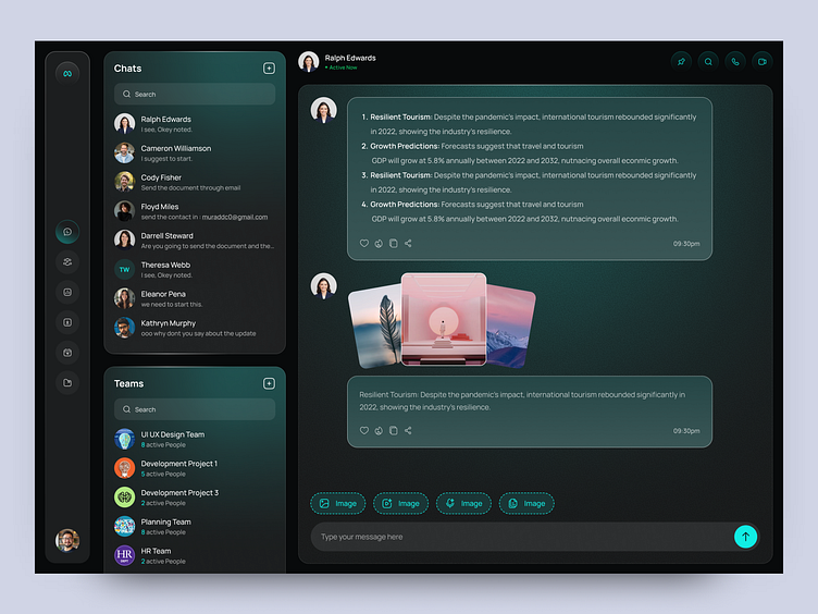 Chat UI UX by Murad Hossain 🔥 on Dribbble