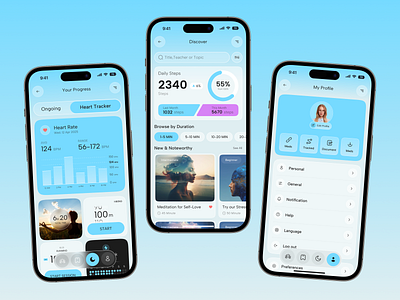 Ai Mental Health App Design ai app ai app design ai health app ai mental health ai mental health app app app design brain app fitness app health app health app design healthcare meditation app mind app mindfulness app mobile app modern app virtual care yoga app