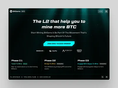BitGems - Gamified crypto platform onboarding app bitcoin blockchain btc clean crypto cryptocurrency defi figma fintech godrays interface onboarding product design ui ui ux ui ux design ux web web3