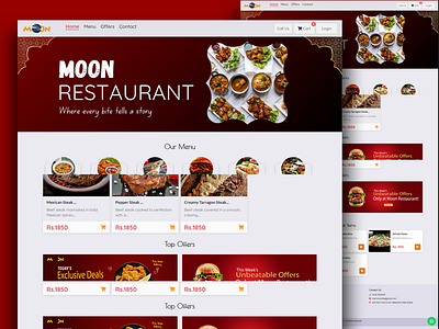 Moon Restaurant – Website food business