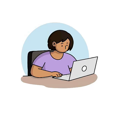 Focused and creating animation artdaily artinspiration artwork daily ui design design inspo frame animation illustration motion graphics ui ui design